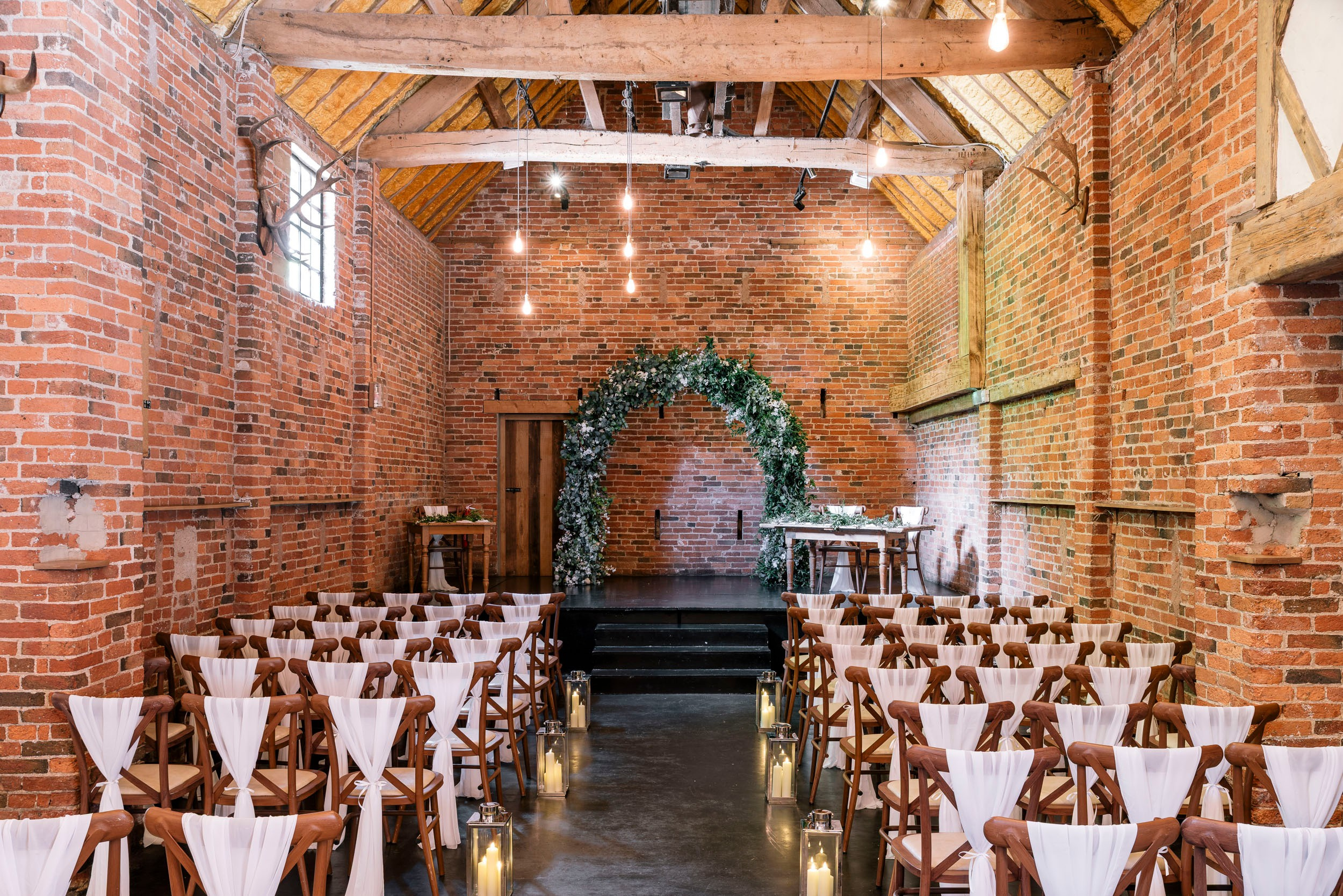 barn ceremony wedding venue donington park farmhouse
